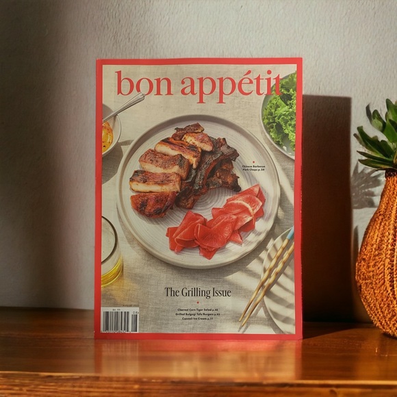 Bon Appetit Magazine August 2023 The Grilling Issue Chinese Barbecue Pork Chops - Picture 2 of 3